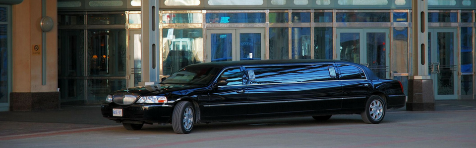Black stretch limousine 